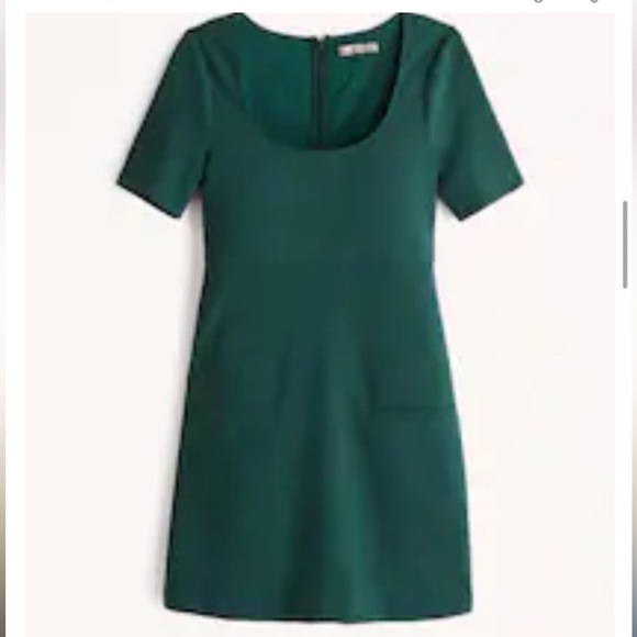 Abercrombie Dark Green Short Sleeve Dress - Picture 1 of 4